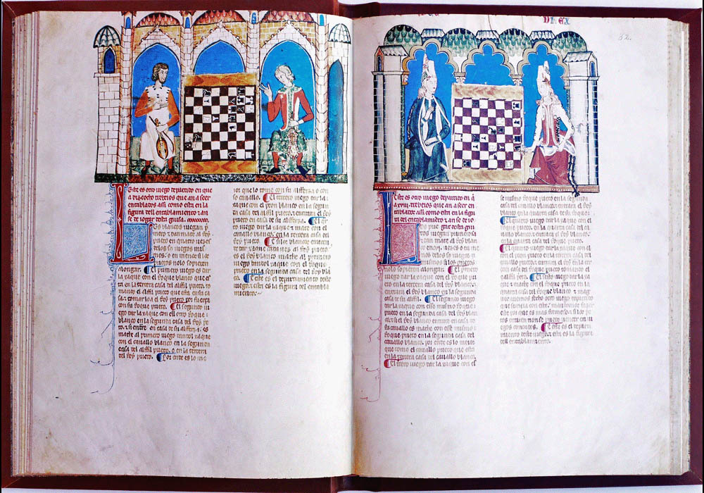 Libro Ajedrez Dados Tablas-Alfonso X sabio-manuscrito iluminado códice-facsímil-Vicent García Editores-12.jpg